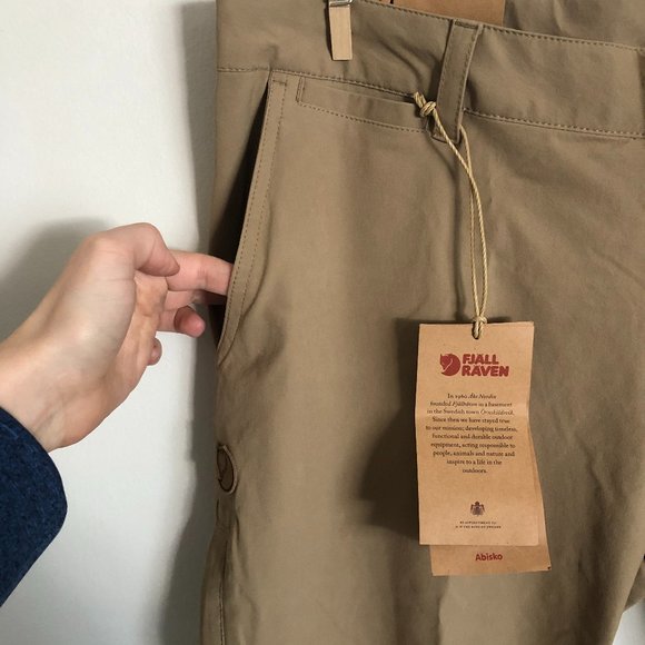 New Fjallraven Abisko Stretch Trousers Sand - Picture 6 of 12